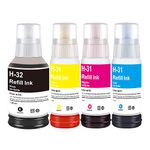 storcfe 31 32XL Refill Ink Set Replacement for HP 32XL 31 Ink Bottle Compatible with HP Smart Tank 5000 7301 6001 7602 5101 7001 Plus 551 651 Printers (4-Pack, 1 Black, 1 Cyan, 1 Magenta, 1 Yellow)