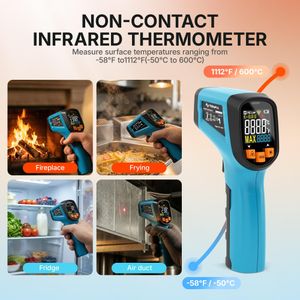 Tilswall Infrared Thermometer – Digital Non-Contact Temperature Gun
