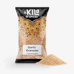 A Kilo Of Spices | Dried Garlic Granules 1 Kg | Granulated Garlic from Whole Dried Garlic Cloves | Rich & Flavourful Taste | Non-GMO | Perfect for Bolognese, Sauces, Pizza & Stir Fry