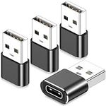 USB to USB C Adapter 4 Pack,USB Typ