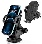 Car Phone Mount Holder for Samsung Galaxy A51 A71 A52 A32 5G A55 A05S A25 S10 S10E Plus A14 A54 A02S,Note 20 Ultra,A72 A70,J7 J3 A6,LG K40 K30,T-Mobile Revvl 5G/4 4+,Dashboard Windshield+Air Vent Clip