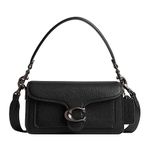 COACH Women's Tabby Shoulder Handbag, Black, One Size