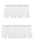 Fruit of the Loom Men's Coolzone Boxer Briefs, Moisture Wicking & Breathable, Assorted Color Multipacks, 7 Pack - White, Medium