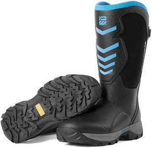 WOVENPAK Rubber Boots for Men, Hunting Boots 6mm Neoprene Insulated Mud Boots for Mens with Steel Shank, Men Rubber Boot Waterproof Boot, Anti Slip Work Boots Outdoor Mud Shoes, Size 6