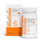 BIOGAIA Protectis Probiotic Chewable Vitamin D3 Tablets, Orange Flavoured, 90 Pieces, for The Whole Family