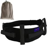 TRIP WING Transfer Gait Belt with Handles and Quick Release Buckle - Elderly Patient Walking Ambulation Assist Mobility Aid (55" L x 4" W, Solid Black Handle (Quick Release Buckle))