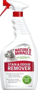 Nature's Miracle Cat Stain & Odour Remover - Bio-Enzymatic Formula 709ml, White