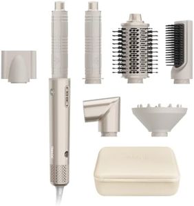 7MAGIC 7-in-1 Hot Air Styler,Hair Dryer Brush with Auto-Wrap Curl L/R