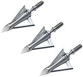 Excalibur Boltcutter 125 Grain 1 1/16" Cutting Diameter Stainless Steel Durable Accurate Hunting Crossbow Arrow Broadheads - 3 Pack