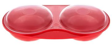 Easy Cook NS606R Microwave Egg Poacher, red, 2 cup