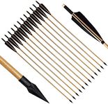 e5e10 33" Archery Wooden Arrows wit