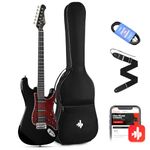 Donner 39 Inch Electric Guitar, Designer Series DST-200 Stylish Solid Body Electric Guitar for Beginner Intermediate & Pro Players, Single Coil Split System, Bonus Bag, Cable, Strap