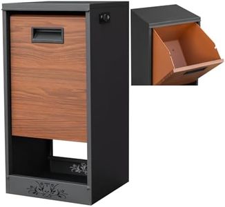 YOOBOX Wall Mount Mailbox for House Outside, Large Capacity Mailboxes, Outside Package Delivery Box for Home, Office, School to Collect Package and Mail, Large