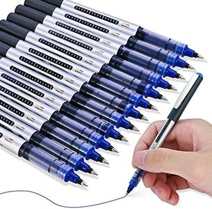 GOLDGE 13 Pezzi Penne a Sfera Blu, 0.5MM Penna Roller a Inchiostro Liscio ad Asciugatura Rapida Penne a Inchiostro Liquido Liscio Forniture di Cancelleria per Casa Scuola Ufficio