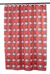 Carnation Home Fashions Santa Claus Fabric 70" x 72" Shower Curtain