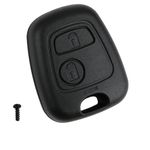 2 Button Key Fob Cover Replacement, Remote Key Fob Case Shell Accessories, Key Cover Compatible with Peugeot 106 206 107 207 306 307 406 407 & Citroen C1 C2 C3 C4 C5 Xsara Picasso Saxo Berlingo