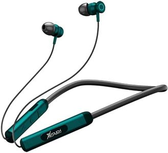 XTOUCH in-Ear Bluetooth 5.1 Neckband with Up to 72 Hours Playtime with Mic, Magnetic Earbuds, Voice Assistant, Dual Pairing and IPX6 Rated, Green