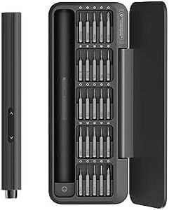 HOTO Mini Juego de Destornilladores Eléctricos, Juego de Puntas Magnéticas 25 en 1, Juego de Destornillador Recargable, Acero S2, Kit de Herramientas de Reparación para Electrónica de Precisión