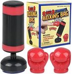 ArtCreativity Mini Boxing Bag Set for Kids, 3-Piece Set with 1 Mini Punching Bag and 2 Gloves, Cool Desk Toys for Adults, Boxing Tabletop Game for Stress Relief and Hours of Fun