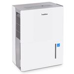 Ivation 1,500 Sq. Ft Energy Star Dehumidifier, Large Capacity Compressor De-humidifier for Extra Big Rooms and Basements w/Continuous Drain Hose Connector, Humidity Control, Auto Shutoff and Restart