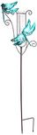 Regal Art & Gift 12090 Capri Rain Gauge Dragonfly Garden Stake, Blue