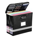 BELLE VOUS Fireproof Document Box with Lock - Document Storage Box/Safe Boxes for Home - Lockable Fireproof Security Box/Document Safe for A4 filing