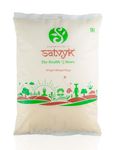 S Siddhagiri's SATVYK THE HEALTH re STORE Organic Khapli Wheat Flour (Set of 5 - 5kg) - Stoneground Khapli Atta | Easy to Digest Emmer Wheat Flour | Fiber Rich Whole Wheat Flour | Fresh Khapli Atta