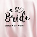 Custom Iron-Ons for Team Bride, Bridesmaids, Glitter Bride, Names & More | Perfect for Hen & Bachelorette Parties