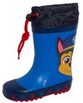 Paw Patrol Wellington Boots Boys Wellingtons Kids Chase Marshall Wellies Rain Welly Shoes Girls Snow Boots Navy 8 UK Child/EU 25