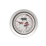 KT THERMO Oven/Grill Safe Meat Thermometer,Extra Large 2.5-inches Dial, Temperature Labeled for Poultry, Pork,Beef