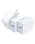 20w Phone Charger Block, 3pack USB C Charging Blocks Fast Charge Wall Plug for iPhone 15 Pro Max 14Pro 13 13Pro 12 12Pro 11 11Pro 10 X Xr Xs 8 Plus USB-C Power Adapter Type C Cube USBC Box PD C Brick