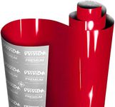 VViViD+ Ultra Gloss Candy Red Vinyl Car Wrap Premium Paint Replacement Film Roll with Nano Air Release Technology, Stretchable Protective Cap Liner, Self Adhesive, Indoor Outdoor (1ft x 5ft)