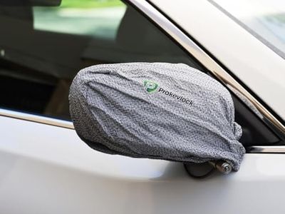 New & Improved ProKevLock Vehicle Side Mirror Covers with Lock - Anti-Theft Mirror Cover with UHMWPE & HPPE Level V - Fits all Cars, SUVs, & Trucks - Protection from Ice & Bird Droppings