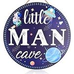 Little Man Cave Sign, Wooden Round 