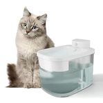 Wireless Cat Water Fountain, Battery Operated Automatic Pet Water Fountain with Motion Sensor, 74oz/2.2L Ultra Quiet Cat Fountain Water Bowl with 2 Filters, for Cats, Dogs, Multiple Pets