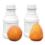 Arancini Maker Mold,160 Grams DIY Rice Ball Mold,Multipurpose Rice Ball Maker Shake,Homemade Stuffed Meat Point Ball for Kitchen Sushi Tool (Cone+Round)