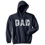 Dad Fishing Unisex Hoodie Funny Father's Day Fisherman Boating Graphic Novelty Hooded Sweatshirt Crazy Dog Novelty Hoodies Perfect Birthday Father's Day for Dad for Fishers Soft Navy XXL