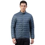 Van Heusen Men's A-Line Coat (IHJK1LBL80006_Blue Stone