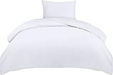 Utopia Bedding Single Duvet Cover Set - Soft Microfibre Polyester Duvet Cover with Pillow case - Bedding Quilt Cover Set (White)