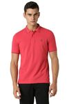 Van Heusen Men's Regular Fit Polo T-Shirt (VSKPWRGFD34687_Rouge Red XL)