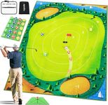 ropoda Golf Game,Golf Chipping Game, Giant Size Targets with Chipping Mat, Golf Chipping Practice Mats, Stick and Chip Golf Game, Indoor Outdoor Games-Choose Classic or Darts