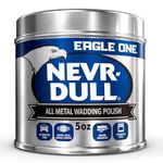 Eagle One Nevr-Dull Wadding Metal Polish, Chrome Restoration, for Wheels and More, 5 Ounce Jar