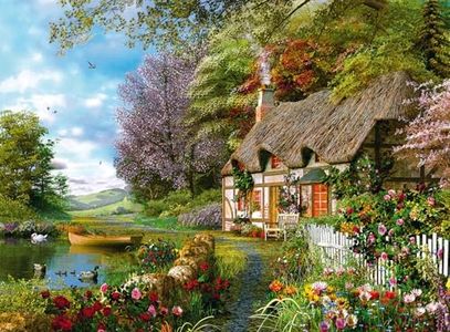 Ravensburger Country Cottage 1500 Piece Jigsaw Puzzle for Adults - 12000700 - Handcrafted Tooling, Made in Germany, Every Piece Fits Together Perfectly