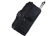 Lightweight Luggage Wheeled Trolley Holdall Suitcase Duffle Bag Cargo Travel Bag (XLarge 34(H86xW44xD40 cm))