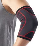 Rymora Elbow Brace – 0, M Support Sleeve/Sleeves for Men and Women – Suitable for Weightlifting & Weak Joints – Slate Grey