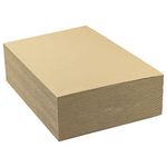 Golden State Art, 50 pack 11x14 Corrugated Cardboard Sheets Cardboard Inserts Flat Cardboard Layer Pads for Packing, Mailing or Art Crafts (1/8" Thick, Brown)