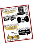 Tambolatickets.Com Happy New Year Theme Bingo Housie Tambola Tickets (Printed On Hard Sheet, Big Size Tickets, 32 Cards) Design Code :Ca172