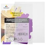 TRITART A4 Tracing Paper Sheets 100g/qm - 125 Printable Technical Drawing Paper Sheets for Ink, Pencil and Markers - Translucent Paper
