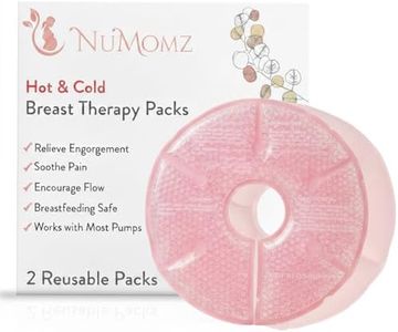 Hot & Cold Breast Ice Packs, 2 Reusable Gel Breast Therapy Packs