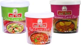 Mae Ploy Curry Paste Bundle 3x 400g (Masaman, Green, Red)